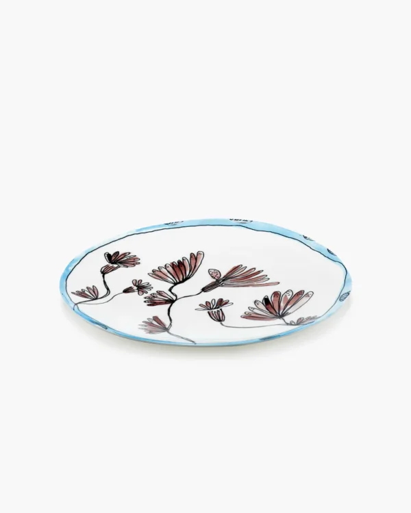 Tanjir // Serving plate S (set od 2) – „Midnight Flowers“ // „Camelia Aubergine“ - Image 3