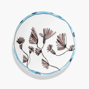 Tanjir // Serving Plate L (set od 2) – „Midnight Flowers“ // „Camelia Aubergine“