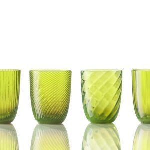 Čaša za vodu // set od 6 // Idra - Acid green