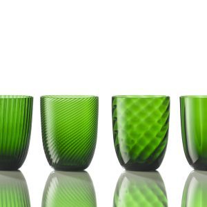 Čaša za vodu // set od 6 // Idra - Pino green