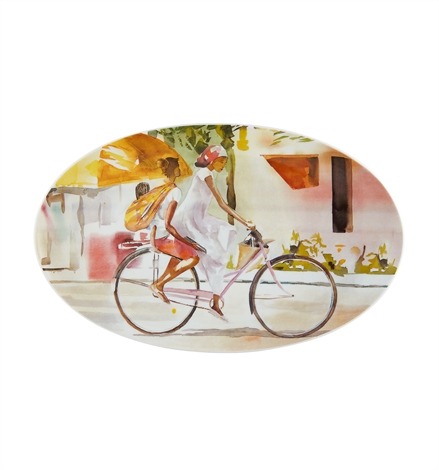 Ovalni tanjir // "Emergenzia Pedalando"