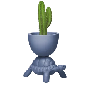 Saksija - "Turtle Carry Planter & Champagne Cooler // Blue Avio