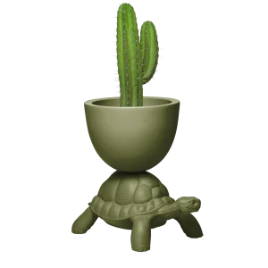 Saksija - "Turtle Carry Planter & Champagne Cooler // Deep green