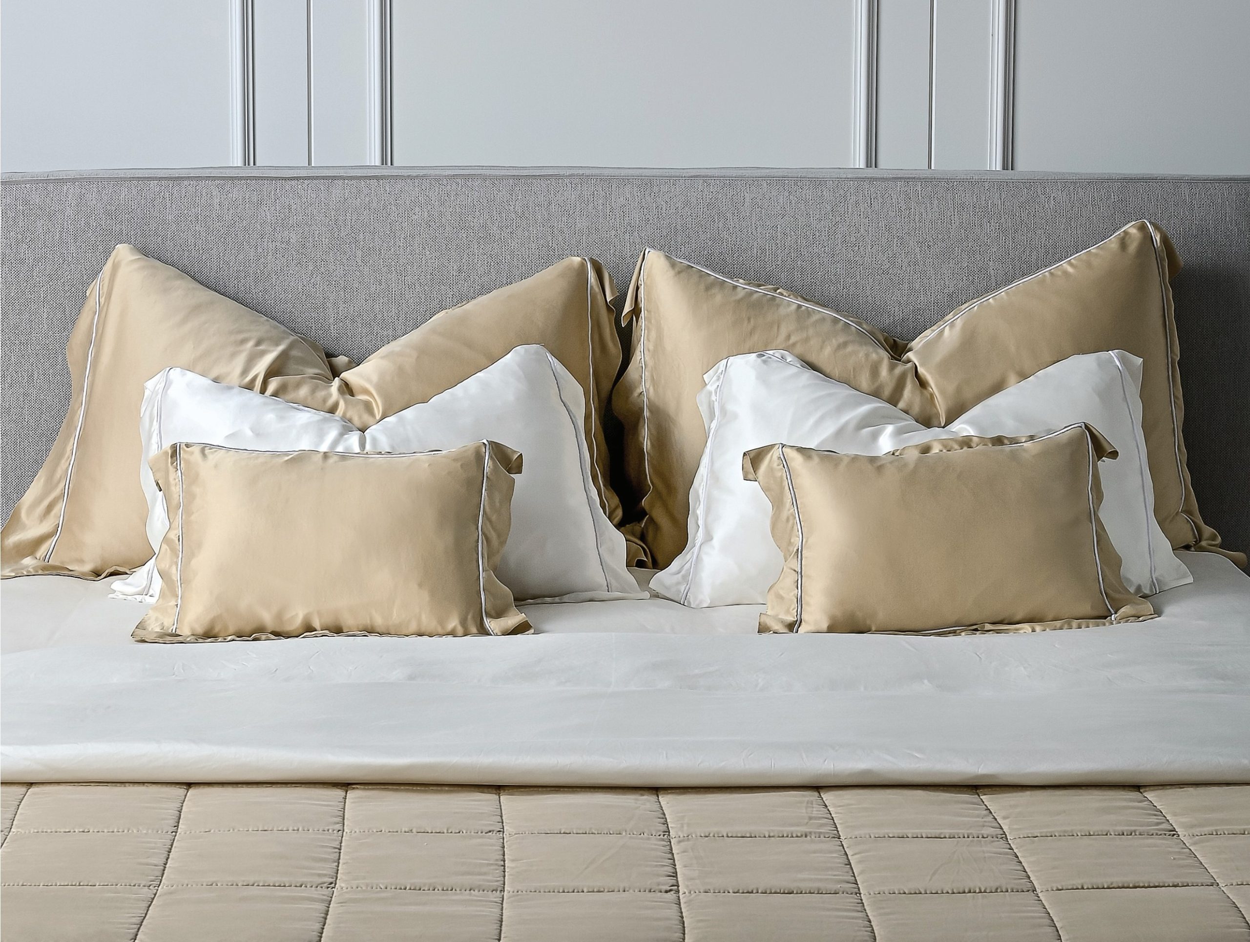 Jastučnica // "Lazy silk" - Bianco naturale (set od 2)