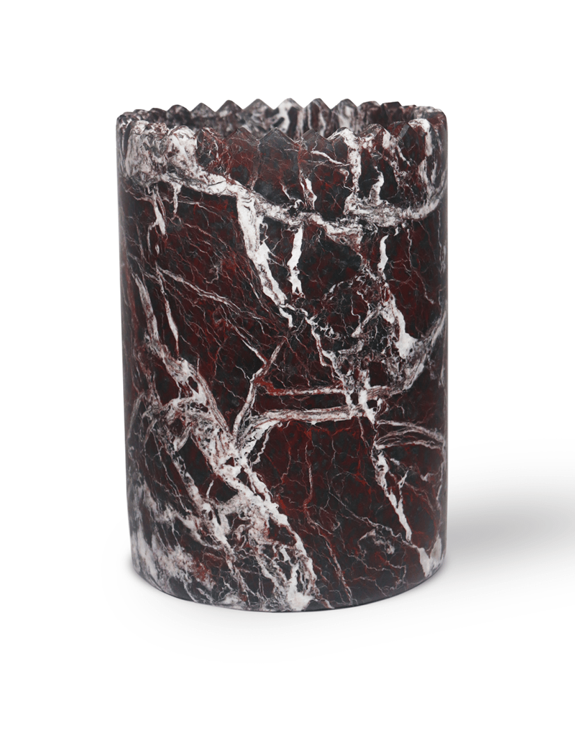 Vaza - "Triangoli" / Red Levanto Marble