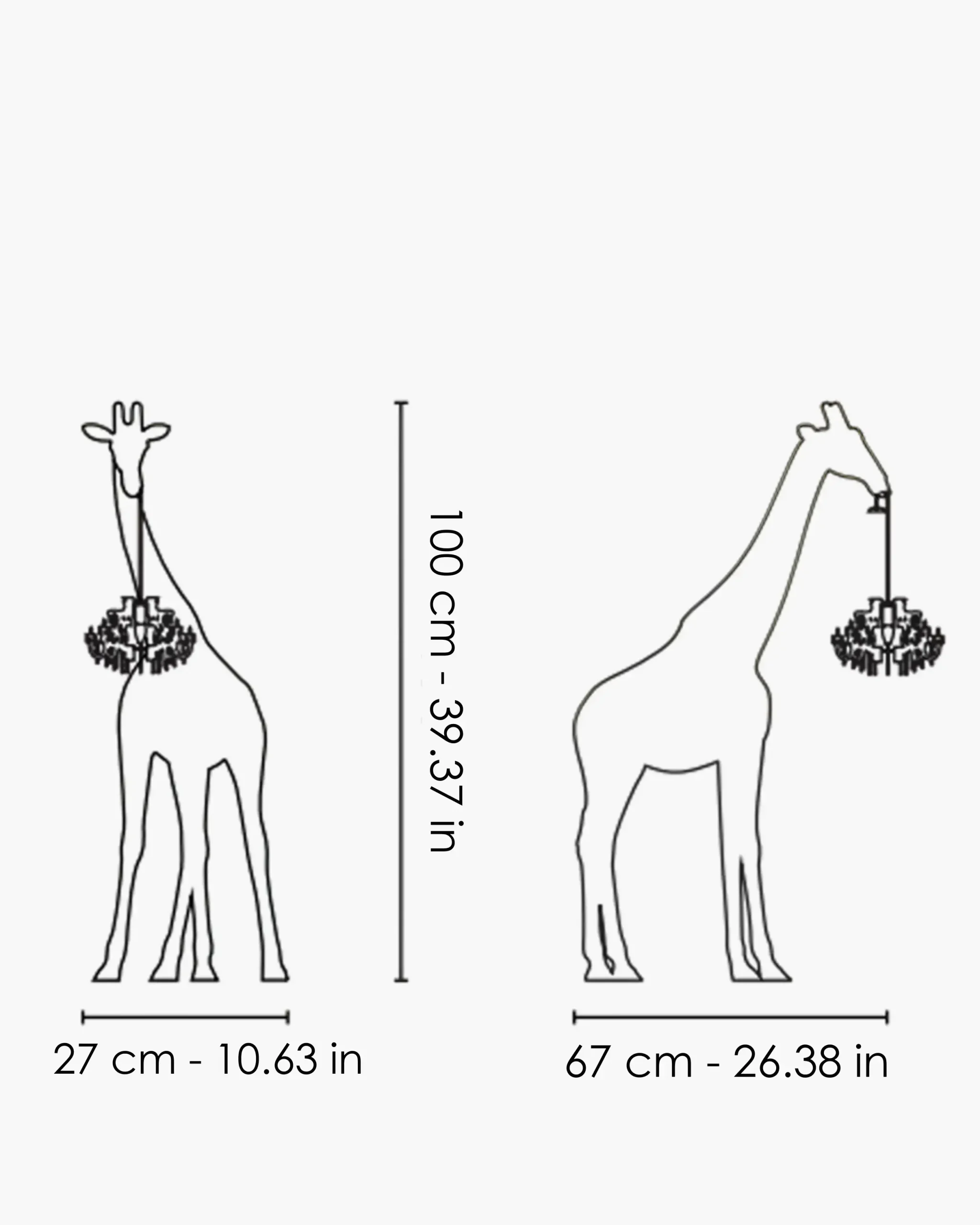 Lampa - "Giraffe In Love XS" // White - Slika 5