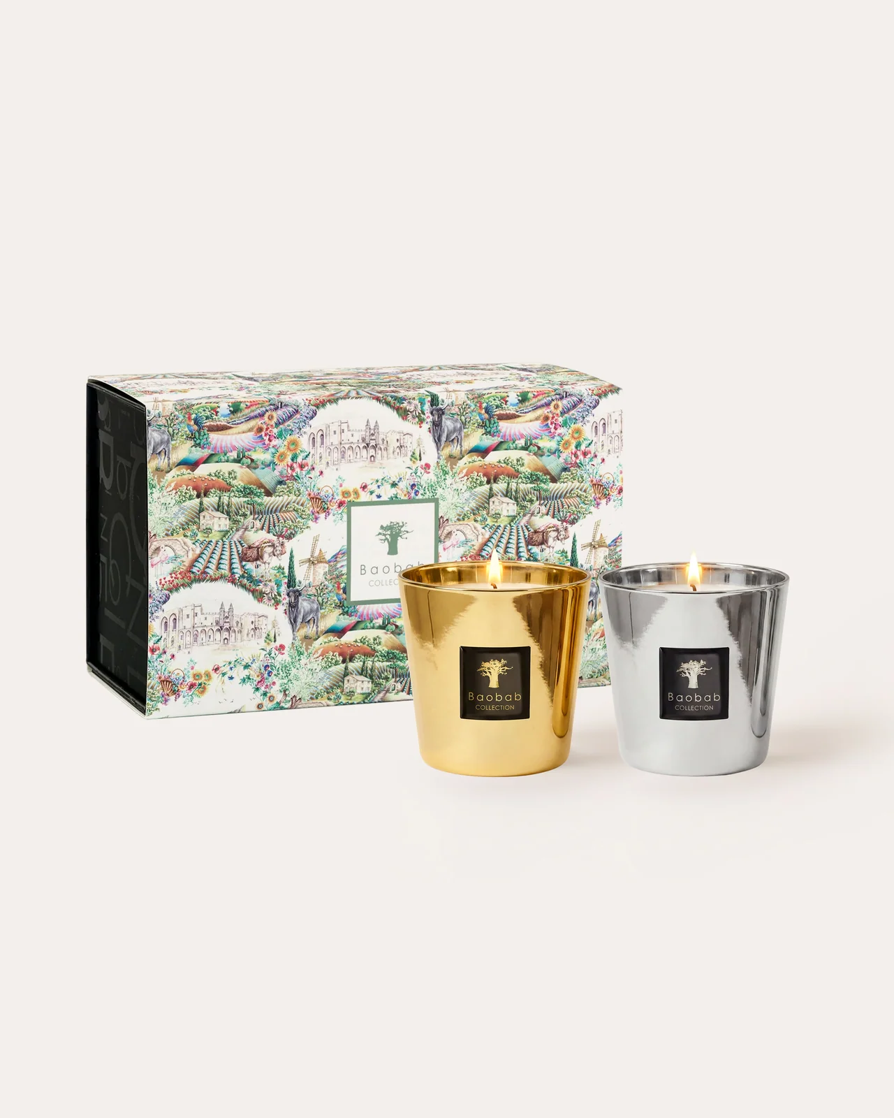 Set od 2 svece // "Aurum & Platinum Duo"