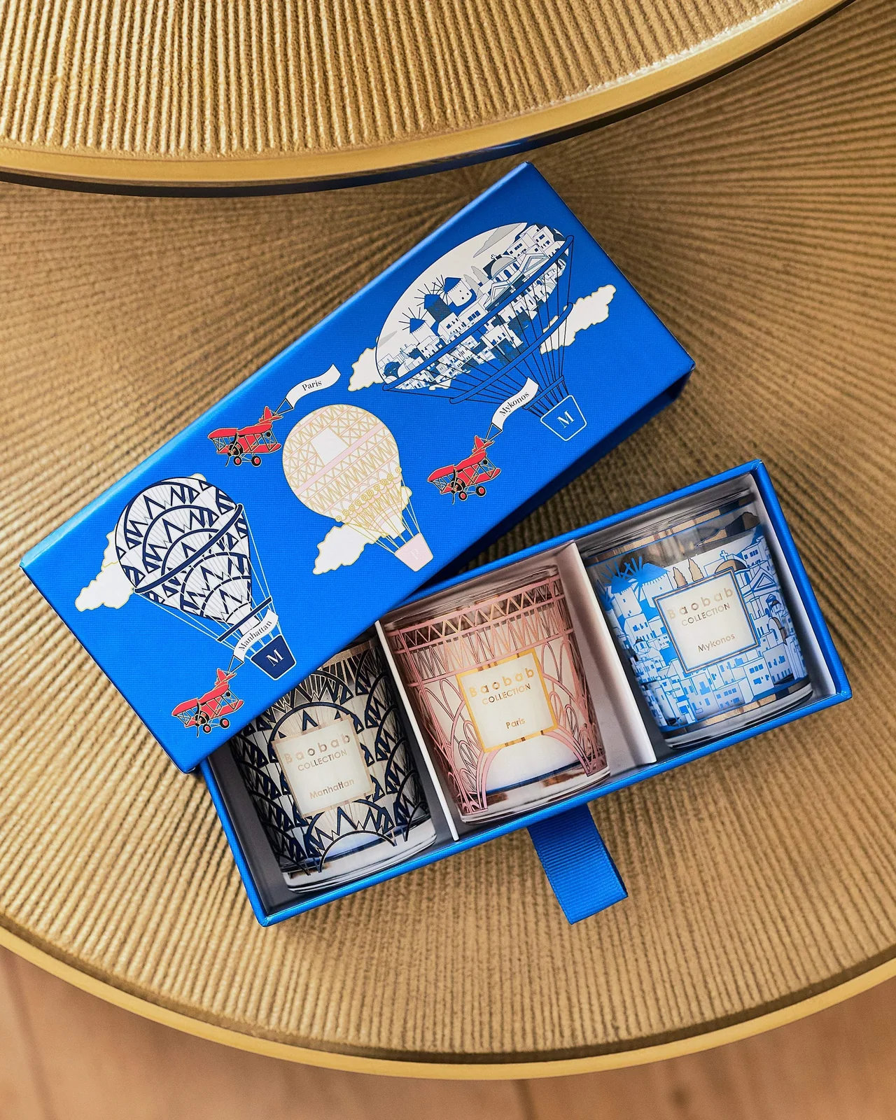 Set od 3 svece // "Manhattan, Paris & Mykonos" - Slika 3