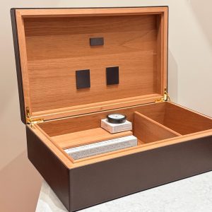 Humidor kožni - 100 cigara // Braon