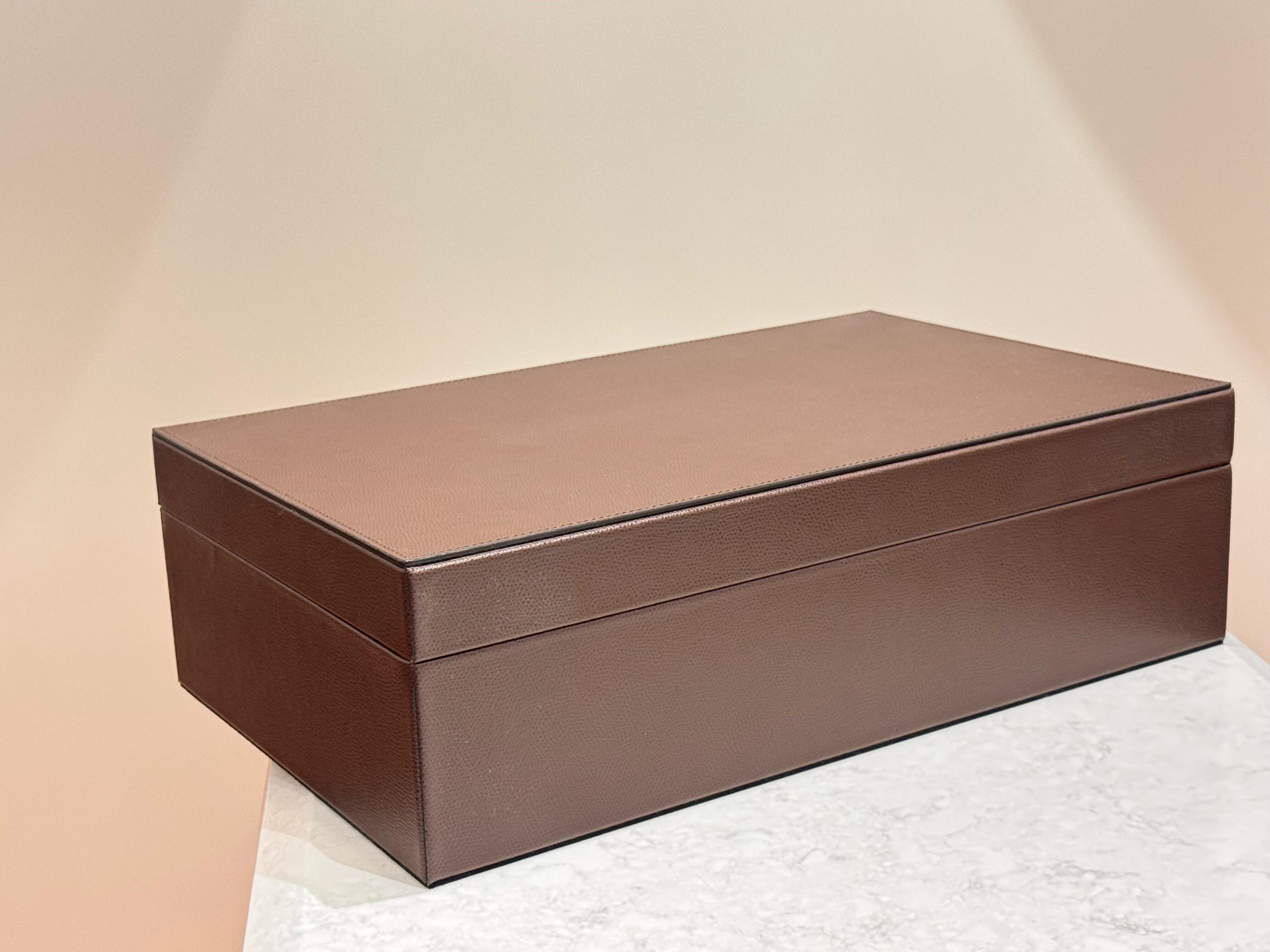 Humidor kožni - 100 cigara // Braon - Slika 2